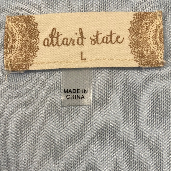 Altar'd State dress size large short light blue - Picture 3 of 6